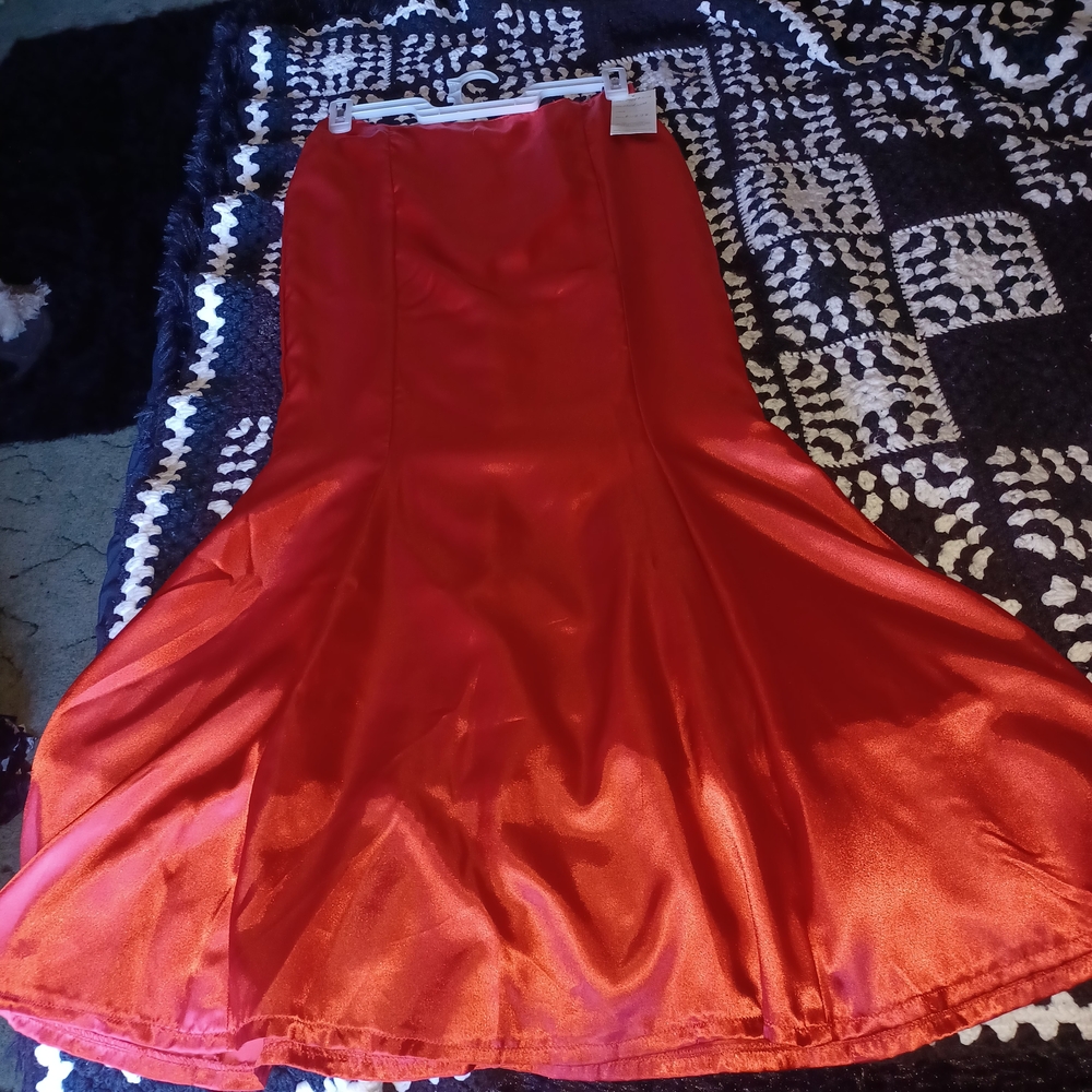 Chic Red A-Line Women's Skirt